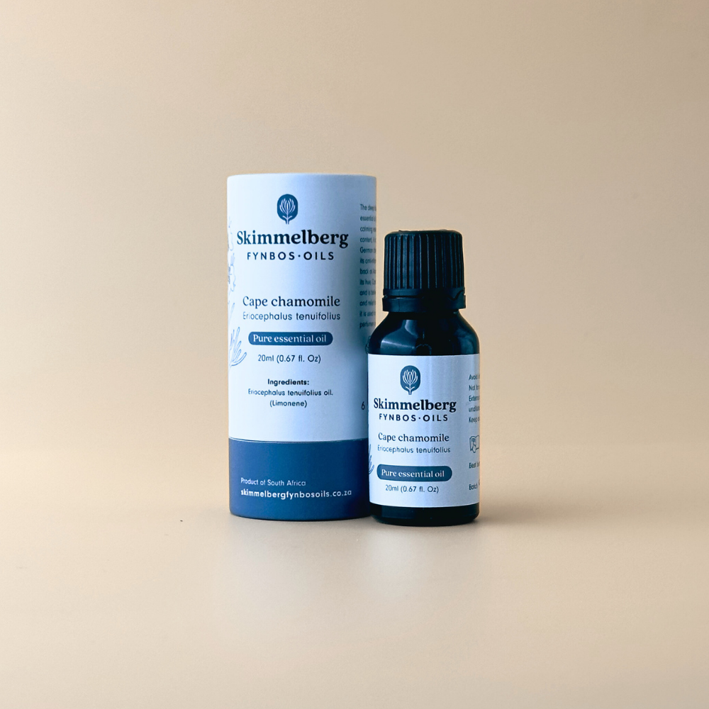 Cape Chamomile Essential Oil Skimmelberg Buchu Oil buchu, oil, organic, skimmelberg