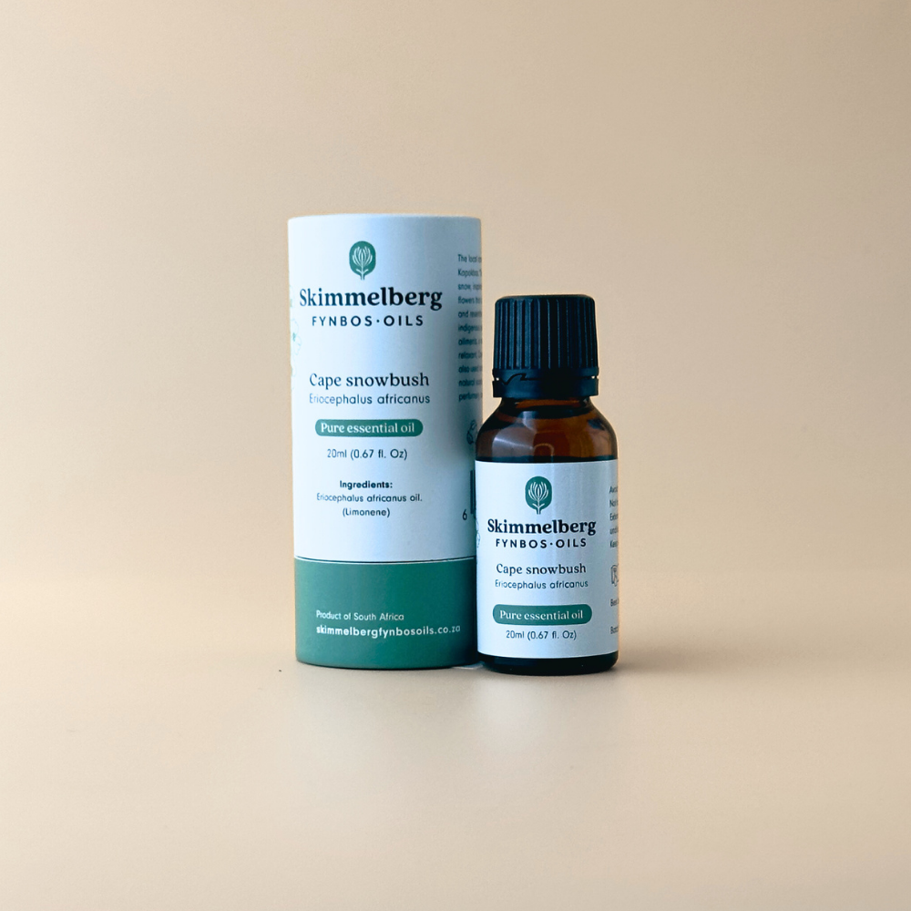 Cape Snowbush Essential Oil Skimmelberg Buchu Oil buchu, oil, organic, skimmelberg
