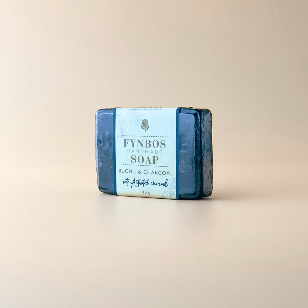 Buchu & Charcoal Natural Soap Skimmelberg Bar Soap buchu and charcoal soap, buchu soap, natural soap, skimmelberg, soap Skimmelberg