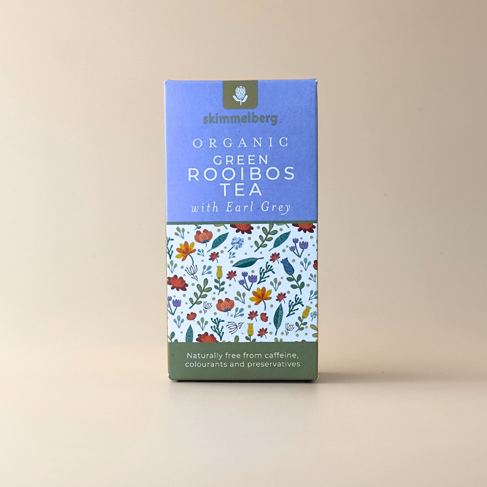 Organic Green Rooibos Tea with Earl Grey Skimmelberg Tea & Infusions earl grey, green rooibos, organic, skimmelberg, tea Skimmelberg