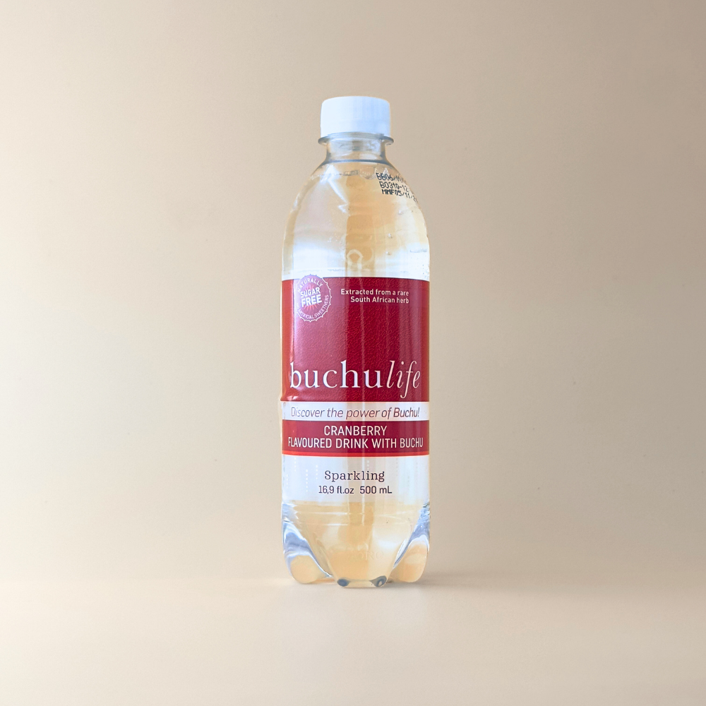 Sparkling Herbal Water with Cranberry Skimmelberg buchulife, herbal water