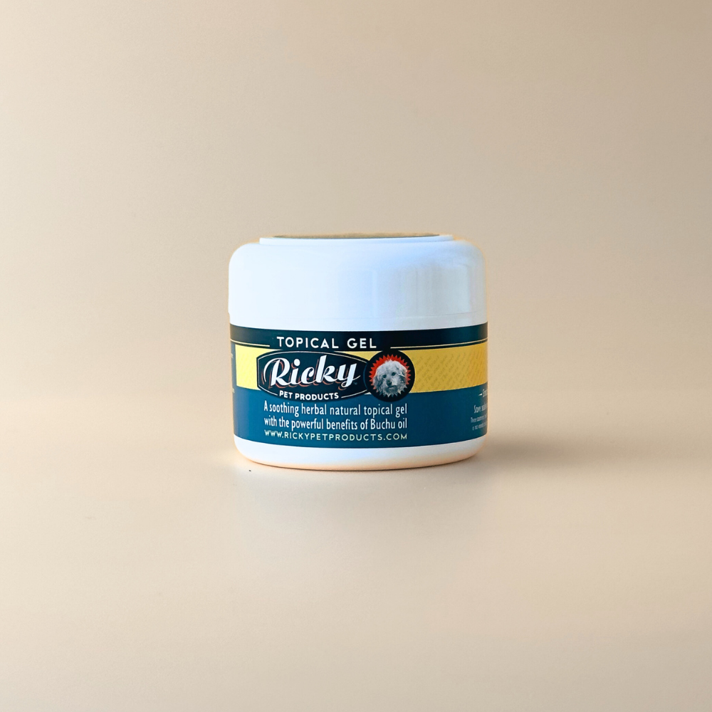 Topical Gel for Dogs with Buchu Oil Ricky Litchfield animal care, pet care, pets Skimmelberg