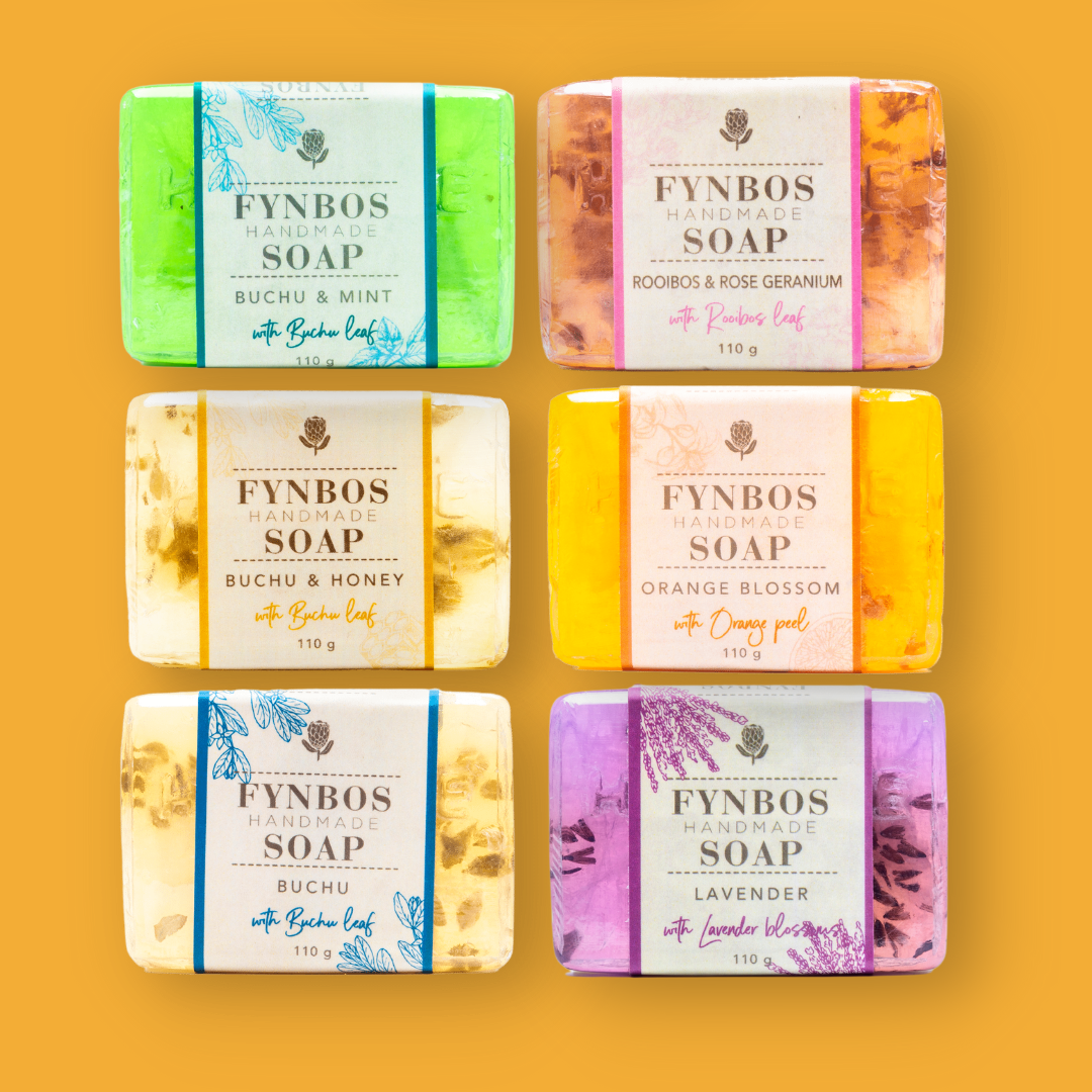 Fynbos Floral Soap Collection Skimmelberg Bar Soap buchu and charcoal soap, buchu soap, gift packs, natural soap, skimmelberg, soap